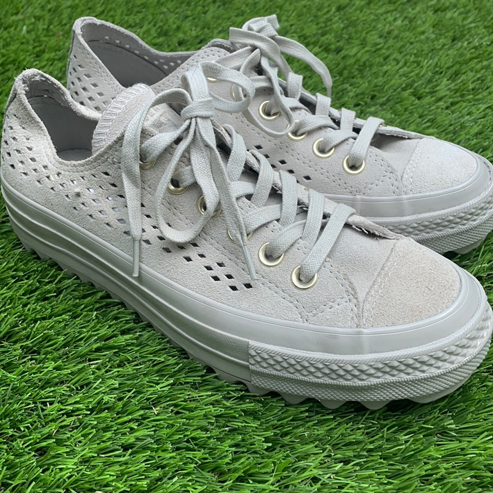 Suede converse shoes